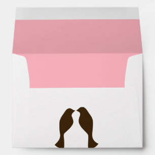 Brown Love Birds - Envelope