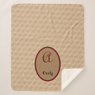 Brown lover sherpa blanket