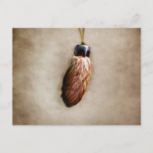 Brown Lucky Rabbit's Foot Postcard