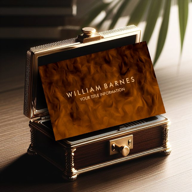 Brown Mahogany Business Card (Creator Uploaded)