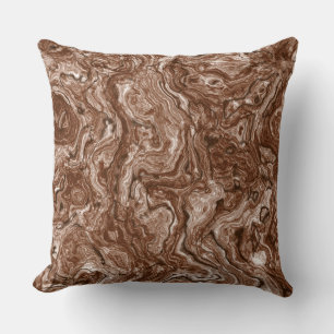 Brown Marble abstract Cushion