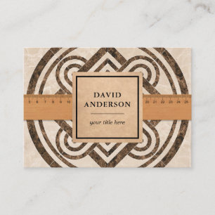 Brown Marble Bathroom Flooring Tiles Installer Business Card