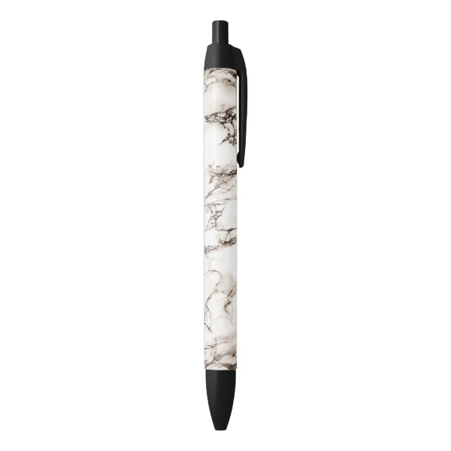 Brown Marble Black Ink Pen (Bottom (Vertical))