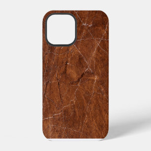 Brown Marble Glossy: Luxury Texture Background iPhone 12 Case