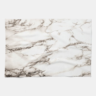 Brown Marble Look Tea Towel