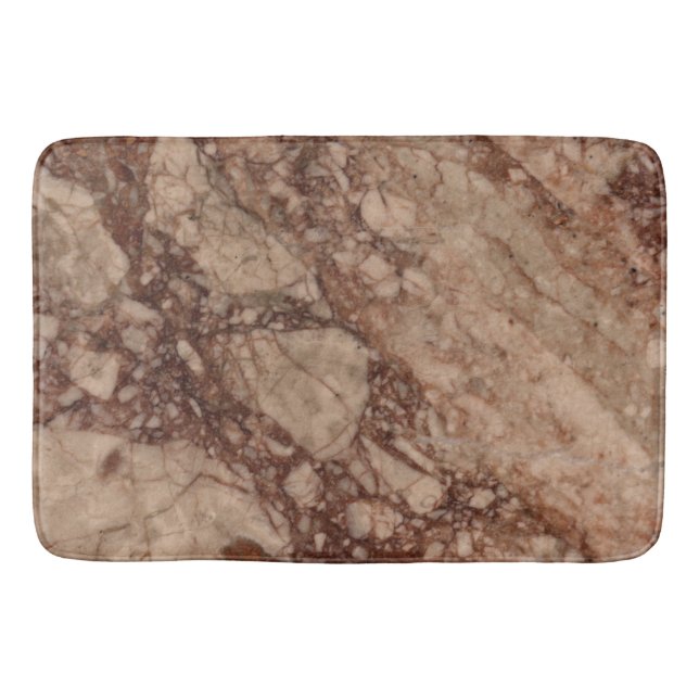 Brown Marble Surface Bath Mat (Front)