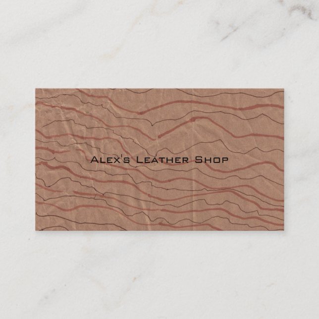 Brown Marbled Business Cards (Front)