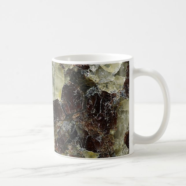 Brown Marbled Quartz Coffee Mug (Right)