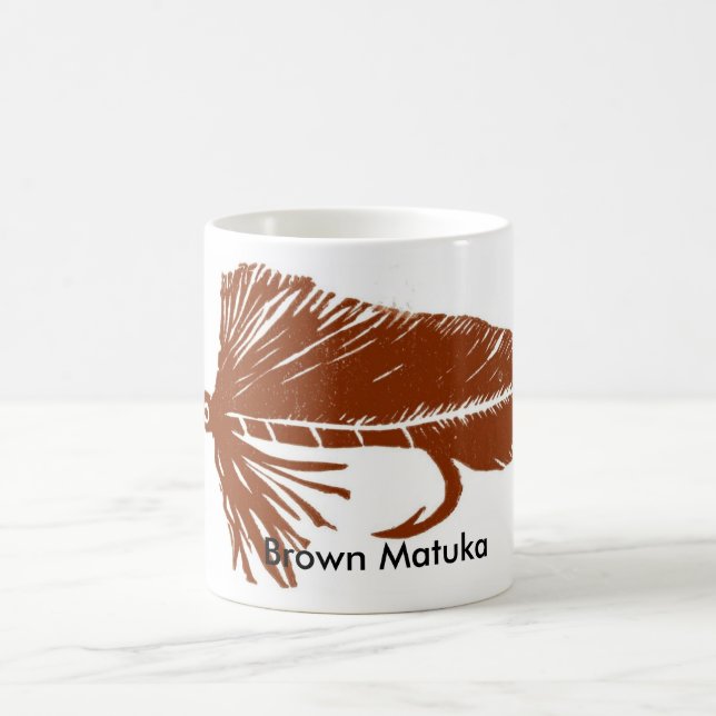 "Brown Matuka" Classic Trout Fly Mug (Center)