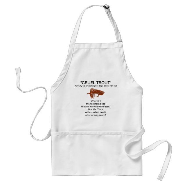 "Brown Matuka-Cruel Trout"  Apron (Front)