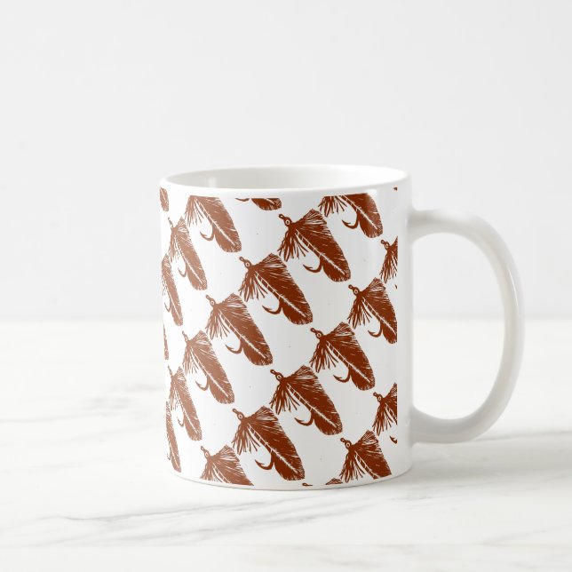 "Brown Matuka" Tiled Trout Fly Mug (Right)