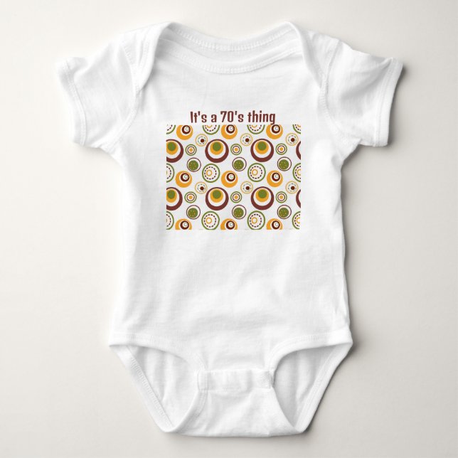 Brown MCM Jawbreakers  Baby Bodysuit (Front)