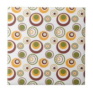 Brown MCM Jawbreakers Ceramic Tile