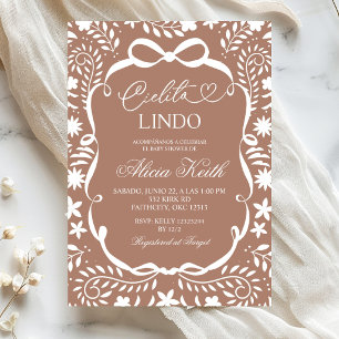 Brown Mexican Baby Shower Cielito Lindo  Invitation