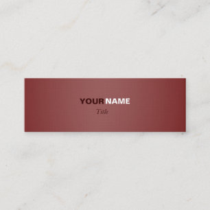 Brown Mini Business Card