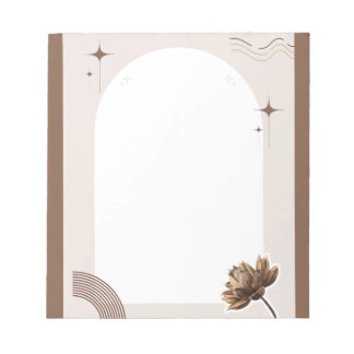 Brown Minimalist Boho Notes Customisable