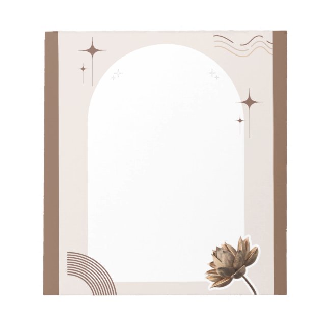 Brown Minimalist Boho Notes Customisable (Front)