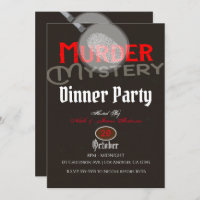 Brown Murder Mystery Dinner Party