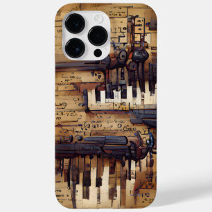 BROWN MUSICAL STEAMPUNK THEME Case-Mate iPhone 14 PRO MAX CASE