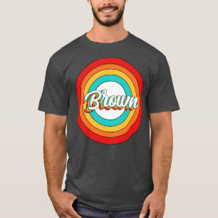 Brown Name Shirt Vintage Brown Circle