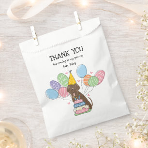 Brown Neapolitan Mastiff Dog Favour Bag
