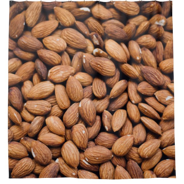 Brown nuts shower curtain (Front)
