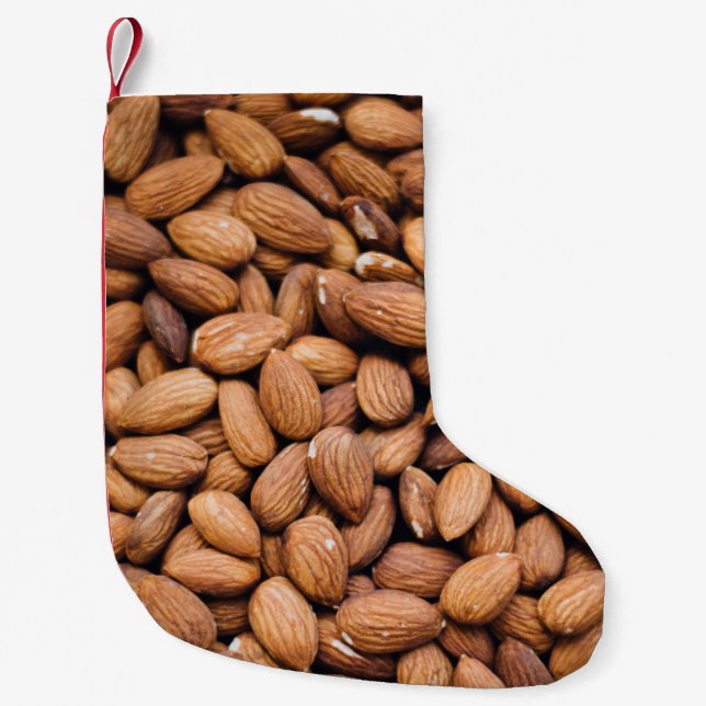 Brown nuts small christmas stocking (Front)