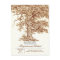 brown old oak tree save the date postcards