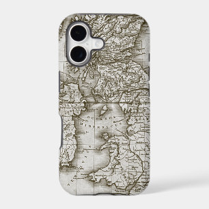 Brown Old World Antique Map Custom iphone 5 Case