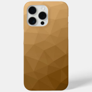 Brown ombre gradient geometric mesh pattern iPhone 15 pro max case