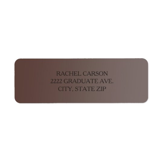 Brown Ombre' Return Address Labels