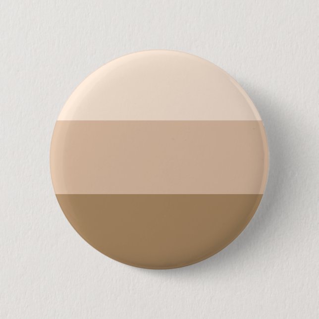 Brown Ombre Striped 6 Cm Round Badge (Front)