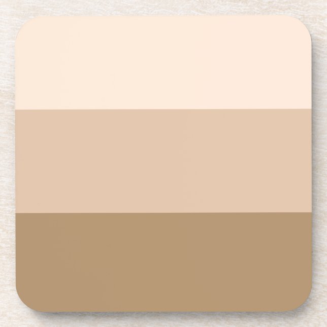 Brown Ombre Striped Coaster (Front)