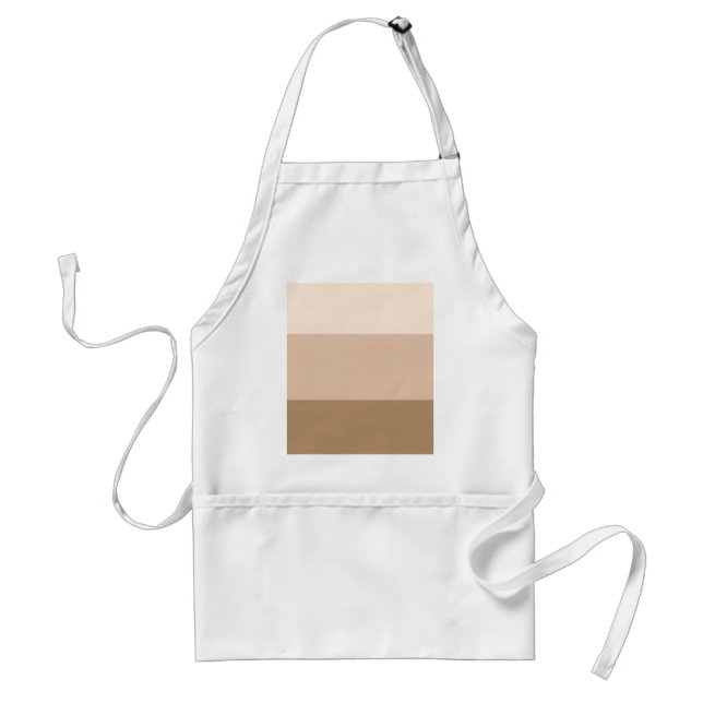 Brown Ombre Striped Standard Apron (Front)