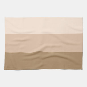 Brown Ombre Striped Tea Towel