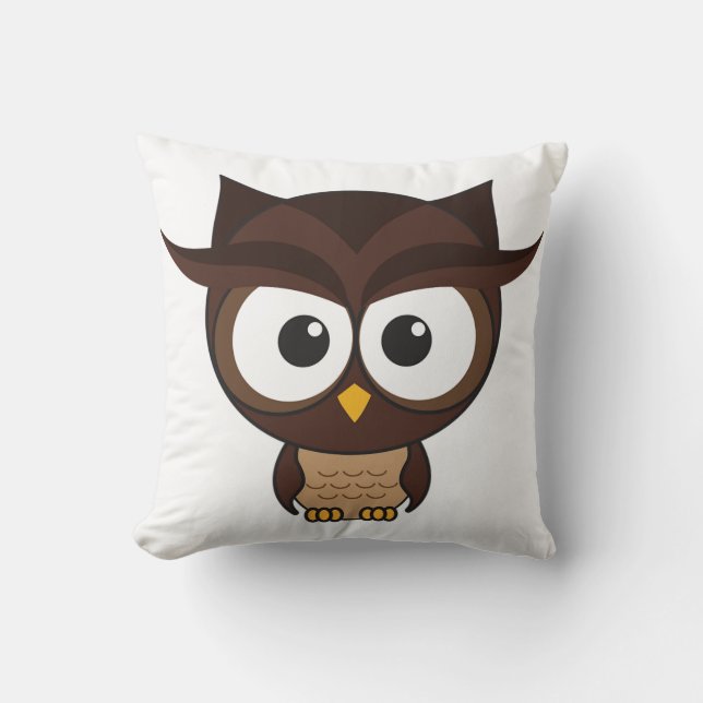 Brown Owl Cushion (Front)
