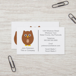 Brown Owl Design Business Card