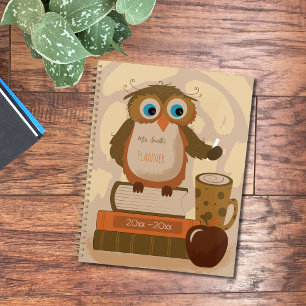 Brown Owl Teacher Planner with School Year