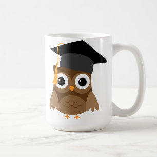 Brown Owl with Graduation Cap Graduation Mug