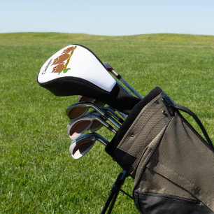 Brown Owls Design Personalised Golf Head Cover