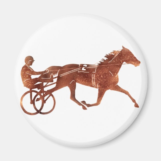 Brown Pacer Silhouette Magnet (Front)