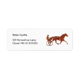 Brown Pacer Silhouette Return Address Label
