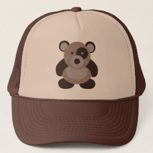 Brown Panda Bear Trucker Hat