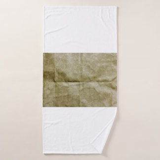 Brown paper wrinkle. Crease the paper. Background  Bath Towel