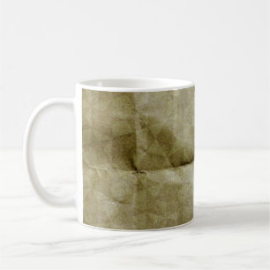 Brown paper wrinkle. Crease the paper. Background Coffee Mug