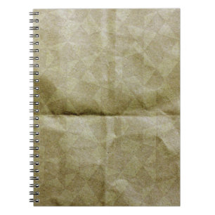 Brown paper wrinkle. Crease the paper. Background  Notebook