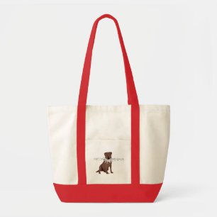 Brown Party Animal Labrador Retriever Tote Bag