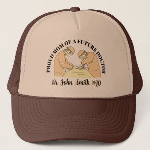 brown Pastel Proud Moms of Future Doctors Trucker Hat