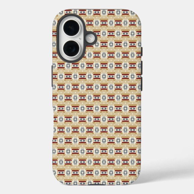 Brown Pattern Mexico Inspired Case-Mate iPhone Case (Back)