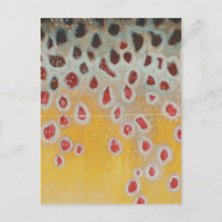 Brown pattern postcard